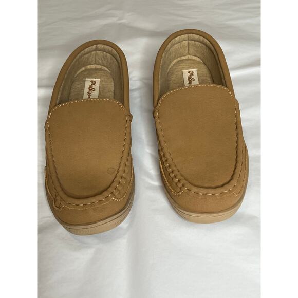 My Slippers womens size 9 moccasins leather tan memory foam  comfycore, casual - Picture 1 of 9